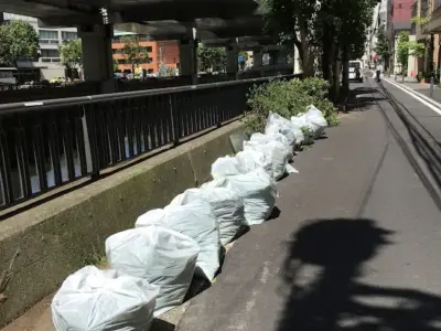 2019年花壇整備 横浜市中区元町にある元町河岸通り会