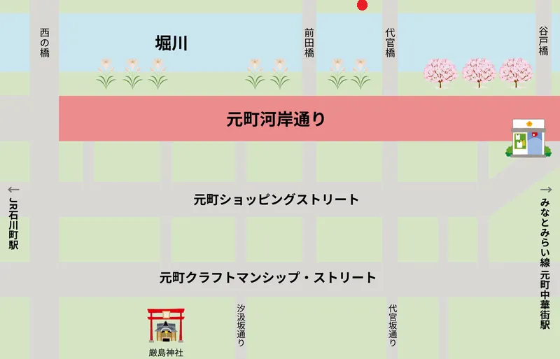 クラフトビール専門店 ブラントンズ地図 横浜元町河岸通り会のお店