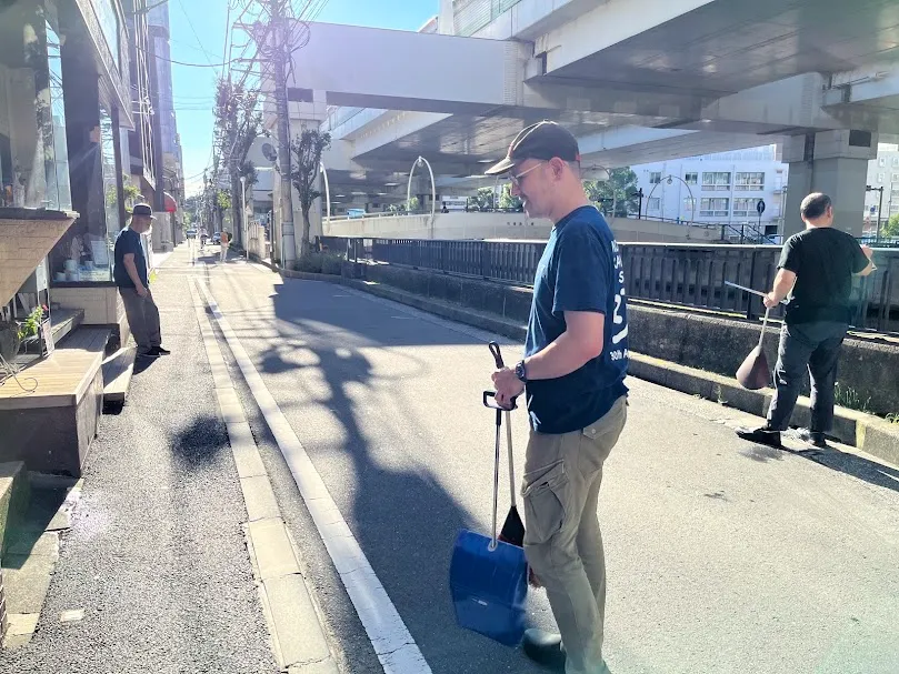 横浜 元町 元町河岸通り 河岸クリーンデー 毎月1日